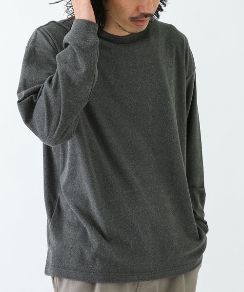 URBAN RESEARCH Sonny Label（アーバンリサーチサニーレーベル）の「スーパーストレッチロングスリーブTシャツ（Tシャツ/カットソー・メンズ・ブラウン/ブラック/オフホワイト/チャコールグレー・LARGE/MEDIUM）」の3枚目の写真