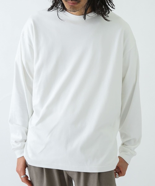 URBAN RESEARCH Sonny Label（アーバンリサーチサニーレーベル）の「スーパーストレッチロングスリーブTシャツ（Tシャツ/カットソー・メンズ・ブラウン/ブラック/オフホワイト/チャコールグレー・LARGE/MEDIUM）」の5枚目の写真