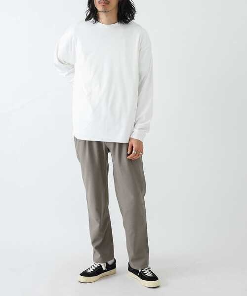 URBAN RESEARCH Sonny Label（アーバンリサーチサニーレーベル）の「スーパーストレッチロングスリーブTシャツ（Tシャツ/カットソー・メンズ・ブラウン/ブラック/オフホワイト/チャコールグレー・LARGE/MEDIUM）」の6枚目の写真