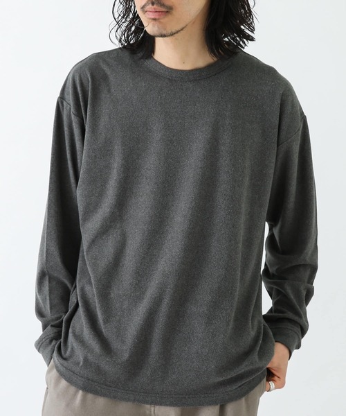 URBAN RESEARCH Sonny Label（アーバンリサーチサニーレーベル）の「スーパーストレッチロングスリーブTシャツ（Tシャツ/カットソー・メンズ・ブラウン/ブラック/オフホワイト/チャコールグレー・LARGE/MEDIUM）」の7枚目の写真