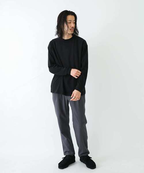 URBAN RESEARCH Sonny Label（アーバンリサーチサニーレーベル）の「スーパーストレッチロングスリーブTシャツ（Tシャツ/カットソー・メンズ・ブラウン/ブラック/オフホワイト/チャコールグレー・LARGE/MEDIUM）」の9枚目の写真