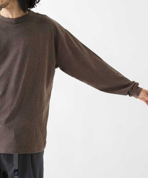 URBAN RESEARCH Sonny Label（アーバンリサーチサニーレーベル）の「スーパーストレッチロングスリーブTシャツ（Tシャツ/カットソー・メンズ・ブラウン/ブラック/オフホワイト/チャコールグレー・LARGE/MEDIUM）」の18枚目の写真