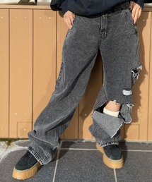 【ムラサキスポーツ限定】KOREA/コリア デニムパンツ スノーワイドジーンズ K-NZ-3-515-1