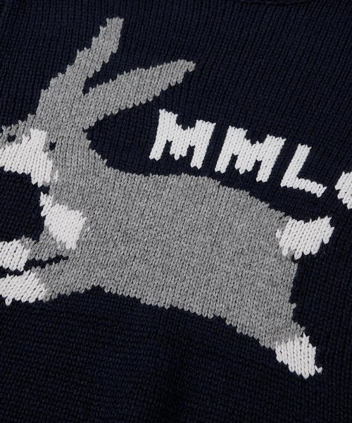 87mm(87mm)の「【UNISEX】Mmlg/MM MELGEニット(ニット/セーター・レディース・ネイビー/グリーン・SMALL/MEDIUM/LARGE)」の9枚目の写真