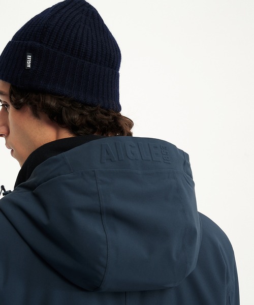 AIGLE(エーグル)の「DUPONT SORONA中綿 保温 透湿インサレーションフーデッドダウンジャケット / パファージャケット(ダウンジャケット/コート・メンズ・ベージュ/ネイビー・M/L/S)」の12枚目の写真