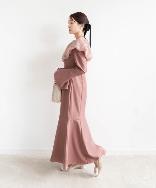 RANDA（ランダ）の「バルーンカラーマーメイドワンピース（ワンピース・レディース・ブラウン/ピンク/ブラック・0/1）」の17枚目の写真