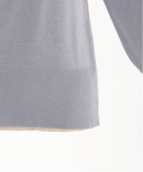 axes femme(アクシーズファム)の「カットアウトハイネックニット(ニット/セーター・レディース・ブラック/ピンク/サックスブルー/キナリ・FREE)」の11枚目の写真