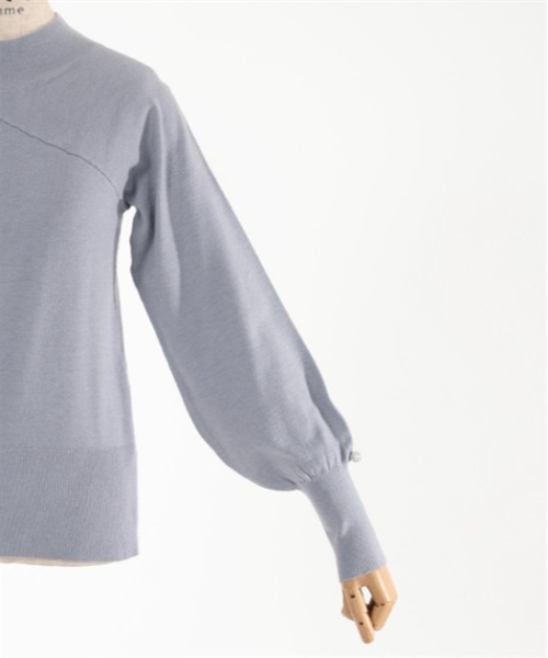 axes femme(アクシーズファム)の「カットアウトハイネックニット(ニット/セーター・レディース・ブラック/ピンク/サックスブルー/キナリ・FREE)」の13枚目の写真