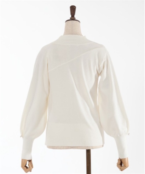 axes femme(アクシーズファム)の「カットアウトハイネックニット(ニット/セーター・レディース・ブラック/ピンク/サックスブルー/キナリ・FREE)」の16枚目の写真