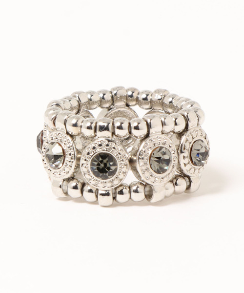 Three Four Time(スリーフォータイム)の「キラリゴムリング(リング・レディース・シルバー/ゴールド・FREE)」の3枚目の写真