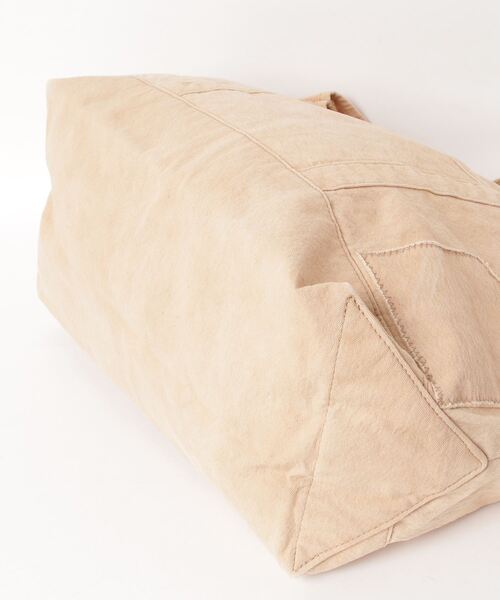 hobo（ホーボー）の「【hobo / ホーボー】TOTE BAG DUCK CANVAS KAKISHIBU DYED（トートバッグ・メンズ・ブラック/キャメル・FREE）」の9枚目の写真