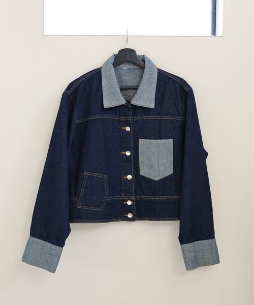 ULEULA(ウルア)の「切替デニムジャケット(デニムジャケット・レディース・ブルー・FREE)」の20枚目の写真