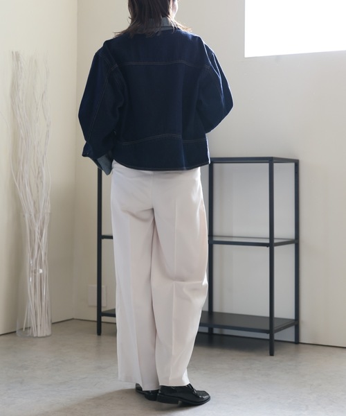 ULEULA(ウルア)の「切替デニムジャケット(デニムジャケット・レディース・ブルー・FREE)」の16枚目の写真