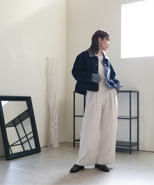 ULEULA(ウルア)の「切替デニムジャケット(デニムジャケット・レディース・ブルー・FREE)」の19枚目の写真