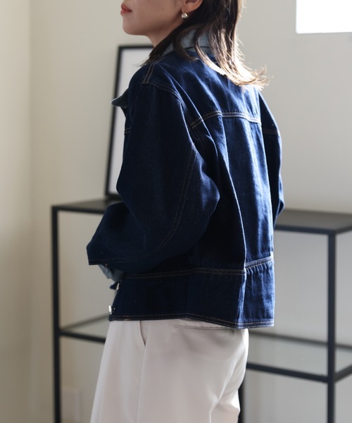 ULEULA(ウルア)の「切替デニムジャケット(デニムジャケット・レディース・ブルー・FREE)」の5枚目の写真