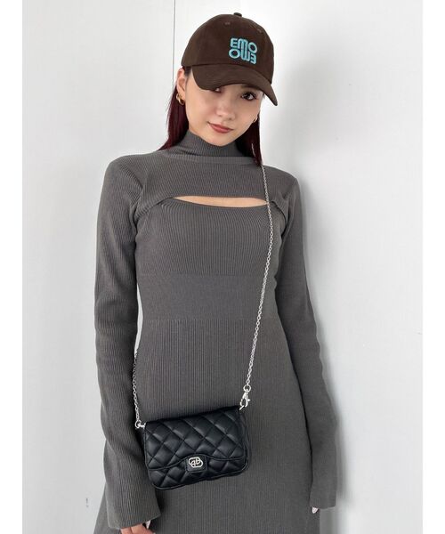 EMODA（エモダ）の「キルティングフォンケース（スマホケース/カバー・レディース・イエロー/ブラック/ミント/シルバー・FREE）」の10枚目の写真