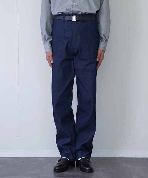 GUNG HO(ガンホー)の「【GUNG HO USA ガンホー】 ORIGINAL FATIGUE PANTS MADE IN USA デニム(デニムパンツ・メンズ・インディゴブルー・32inch/34inch/36inch)」の17枚目の写真