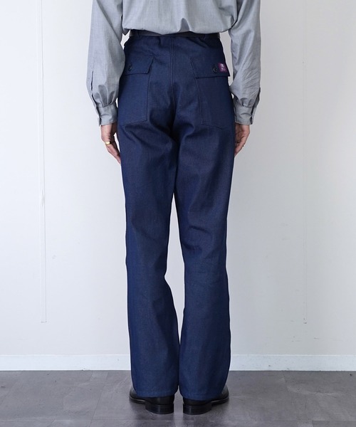 GUNG HO(ガンホー)の「【GUNG HO USA ガンホー】 ORIGINAL FATIGUE PANTS MADE IN USA デニム(デニムパンツ・メンズ・インディゴブルー・32inch/34inch/36inch)」の10枚目の写真