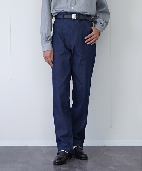 GUNG HO(ガンホー)の「【GUNG HO USA ガンホー】 ORIGINAL FATIGUE PANTS MADE IN USA デニム(デニムパンツ・メンズ・インディゴブルー・32inch/34inch/36inch)」の16枚目の写真
