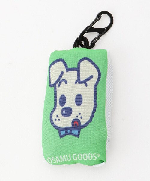 &Bridge(アンドブリッジ)の「OSAMU GOODS カラビナ・収納袋付きエコバッグ(エコバッグ/サブバッグ・レディース・ターコイズブルー系9・99)」の4枚目の写真