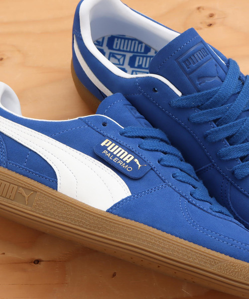 【新品未使用】プーマ パレルモ PALERMO スニカー ブルー 28.5㎝ PUMA スニーカー PALERMO（プーマ パレルモ） メンズ : ZOZOTOWN