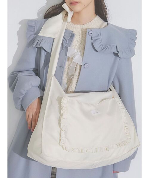 merry jenny（メリージェニー）の「Bigリボンショルダーバッグ（トートバッグ・レディース・アイボリー・FREE）」の7枚目の写真