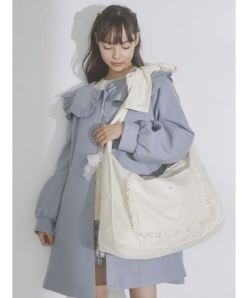 merry jenny（メリージェニー）の「Bigリボンショルダーバッグ（トートバッグ・レディース・アイボリー・FREE）」の10枚目の写真