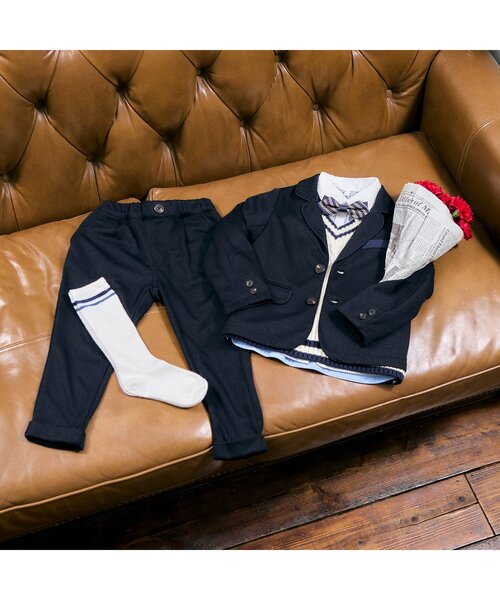 apres les cours（アプレレクール）の「【セットアップ可】フォーマルパンツ（スーツパンツ・キッズ・ネイビー・100/130/110/120/90）」の11枚目の写真