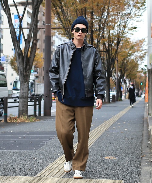 MILITARY（ミリタリー）の「A-2ホースハイドレザーフライトジャケット（ミリタリージャケット・メンズ・ブラウン・36/38/40/42/44）」の6枚目の写真