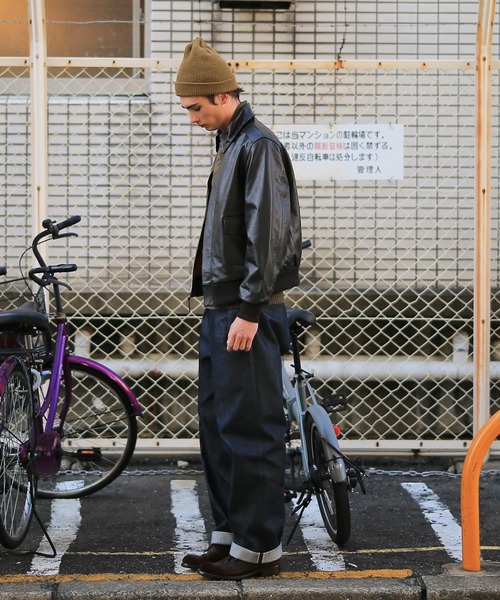 MILITARY（ミリタリー）の「A-2ホースハイドレザーフライトジャケット（ミリタリージャケット・メンズ・ブラウン・36/38/40/42/44）」の21枚目の写真