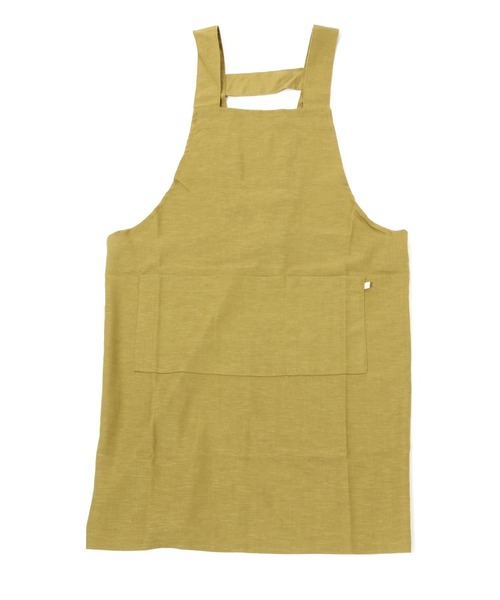 studio CLIP（スタディオクリップ）の「リネン混H型エプロン L（エプロン・レディース・イエロー/ネイビー・FREE）」の6枚目の写真
