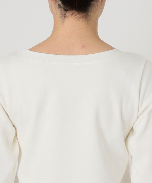 Noble（ノーブル）の「スビンコットンロングスリーブTシャツ（Tシャツ/カットソー・レディース・ライトグレー/ブラック/ホワイト・FREE）」の17枚目の写真