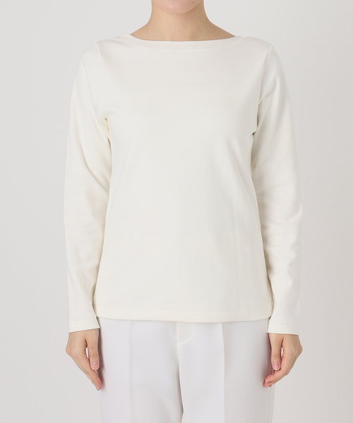 Noble（ノーブル）の「スビンコットンロングスリーブTシャツ（Tシャツ/カットソー・レディース・ライトグレー/ブラック/ホワイト・FREE）」の21枚目の写真