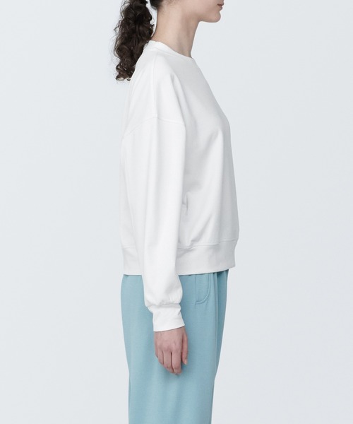 無印良品（ムジルシリョウヒン）の「〔MUJI WALKER〕婦人　ＵＶカット乾きやすいスウェットシャツ（スウェット・レディース・グリーン系2/ピンク/グレー系1/オフホワイト・XL/L/M/S）」の6枚目の写真