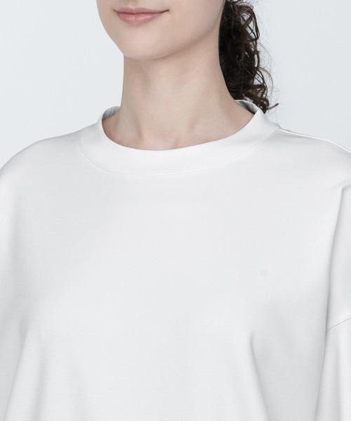 無印良品（ムジルシリョウヒン）の「〔MUJI WALKER〕婦人　ＵＶカット乾きやすいスウェットシャツ（スウェット・レディース・グリーン系2/ピンク/グレー系1/オフホワイト・XL/L/M/S）」の8枚目の写真