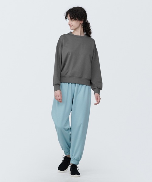 無印良品（ムジルシリョウヒン）の「〔MUJI WALKER〕婦人　ＵＶカット乾きやすいスウェットシャツ（スウェット・レディース・グリーン系2/ピンク/グレー系1/オフホワイト・XL/L/M/S）」の11枚目の写真