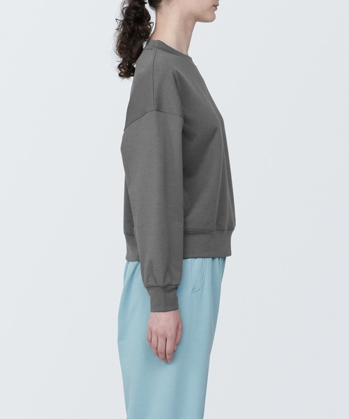 無印良品（ムジルシリョウヒン）の「〔MUJI WALKER〕婦人　ＵＶカット乾きやすいスウェットシャツ（スウェット・レディース・グリーン系2/ピンク/グレー系1/オフホワイト・XL/L/M/S）」の12枚目の写真