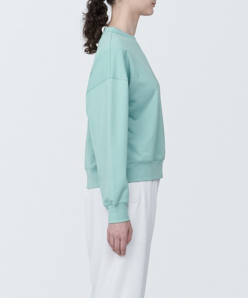 無印良品（ムジルシリョウヒン）の「〔MUJI WALKER〕婦人　ＵＶカット乾きやすいスウェットシャツ（スウェット・レディース・グリーン系2/ピンク/グレー系1/オフホワイト・XL/L/M/S）」の18枚目の写真