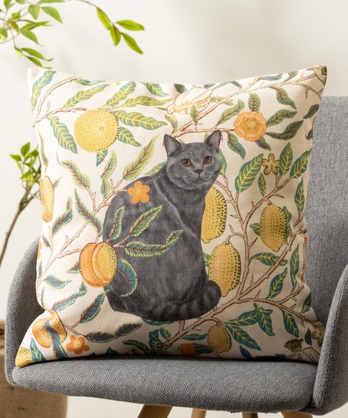 Jubilee（ジュビリー）の「動物とウィリアムモリス柄  両面デザイン リネン素材 Jubilee クッションカバー（クッション/クッションカバー・レディース・その他1/その他4/その他9/その他6/その他7/その他5/その他2/その他10/その他3/その他8/その他16/その他17/その他12/その他13/その他14/その他15/その他18/その他11・45cm）」の18枚目の写真