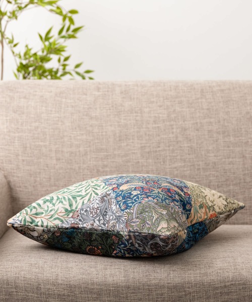 セール】動物とウィリアムモリス柄 両面デザイン リネン素材 Jubilee