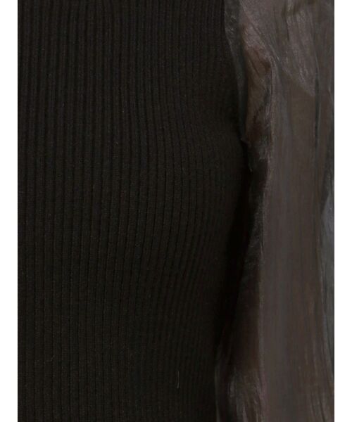 RESEXXY（リゼクシー）の「スクエアネックシアースリーブトップス（ニット/セーター・レディース・ホワイト/ブラック/ピンク・FREE）」の22枚目の写真