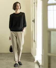 OPAQUE.CLIP | ≪SS-LLsize≫ 着丈が選べる!美脚ストレッチテーパードパンツ【UV/抗ピリング/洗濯機洗い可】(その他パンツ)