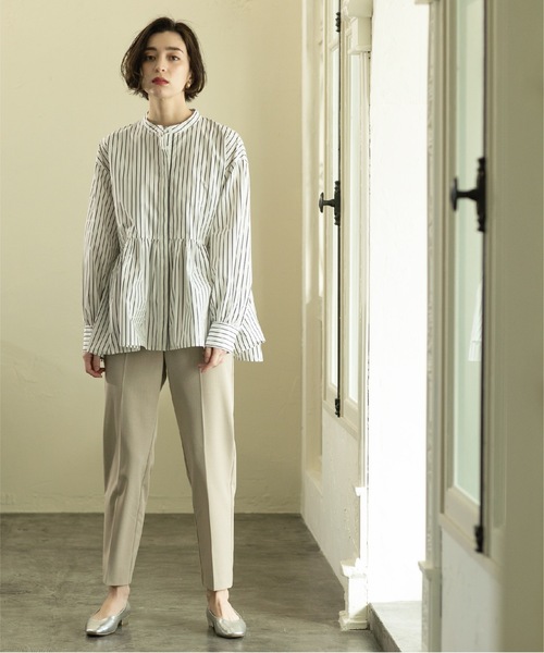 OPAQUE.CLIP（オペークドットクリップ）の「◆≪SS-LLsize≫ 着丈が選べる！美脚ストレッチテーパードパンツ【UV/抗ピリング/洗濯機洗い可】（その他パンツ・レディース・ブラック/グレー系2/ピンク/ベージュ・02/03/34/36/38/40/42）」の19枚目の写真