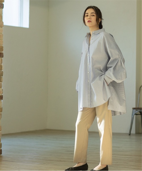 OPAQUE.CLIP（オペークドットクリップ）の「◆≪SS-LLsize≫ 着丈が選べる！美脚ストレッチテーパードパンツ【UV/抗ピリング/洗濯機洗い可】（その他パンツ・レディース・ブラック/グレー系2/ピンク/ベージュ・02/03/34/36/38/40/42）」の21枚目の写真