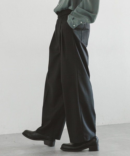 RAGEBLUE（レイジブルー）の「【SET UP/セットアップ】オーバーサイズ/TRストレッチ/シングルテーラードジャケット&ワイドスラックス（テーラードジャケット・メンズ・ベージュ/その他19/ネイビー・LARGE/MEDIUM）」の21枚目の写真