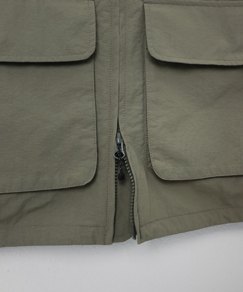 ANME(アンメ)の「接触冷感/UVカット(UPF50+)/撥水加工ダブルジップナイロンベスト(ベスト・レディース・ライトカーキ/ブラック/グレー/ネイビー・M/L)」の13枚目の写真
