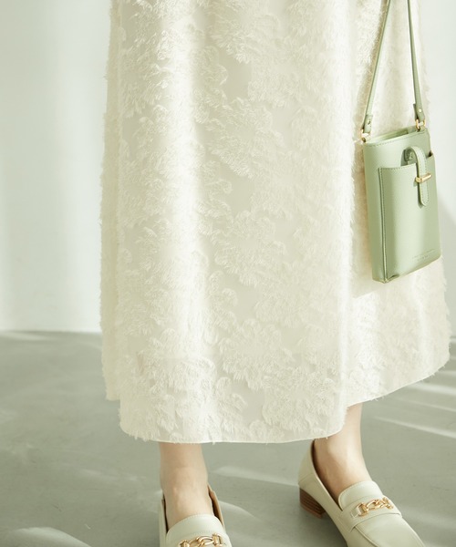 ROPE' PICNIC（ロペピクニック）の「フリンジスカート（スカート・レディース・ブラック/サックスブルー/ホワイト系その他・38/40）」の21枚目の写真