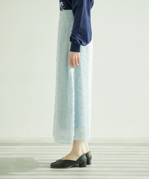 ROPE' PICNIC（ロペピクニック）の「フリンジスカート（スカート・レディース・ブラック/サックスブルー/ホワイト系その他・38/40）」の13枚目の写真