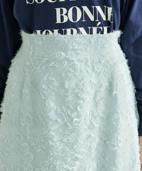 ROPE' PICNIC（ロペピクニック）の「フリンジスカート（スカート・レディース・ブラック/サックスブルー/ホワイト系その他・38/40）」の4枚目の写真