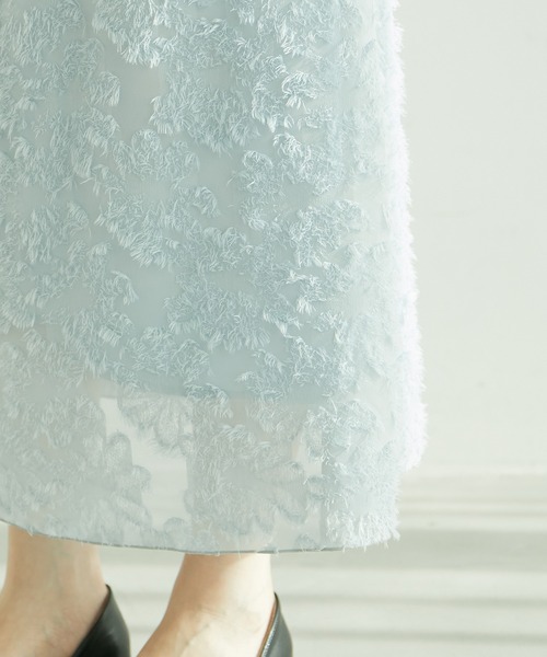 ROPE' PICNIC（ロペピクニック）の「フリンジスカート（スカート・レディース・ブラック/サックスブルー/ホワイト系その他・38/40）」の7枚目の写真